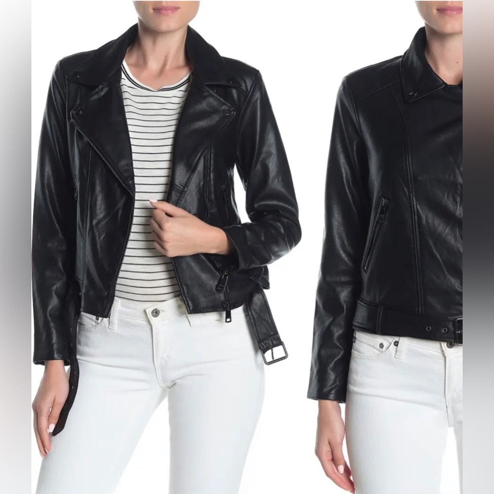 Faux Leather Moro Jacket